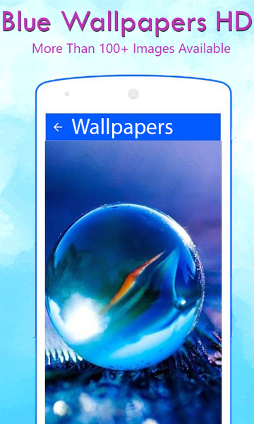 Blue Wallpapers HD - Image screenshot of android app