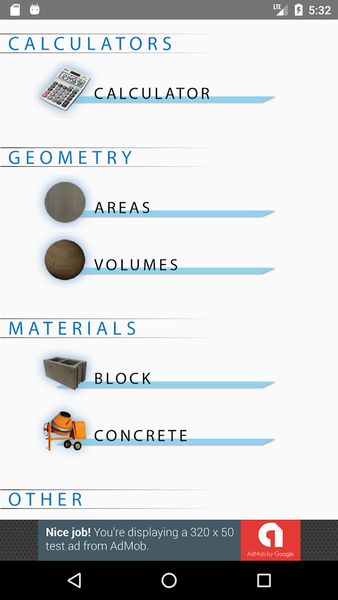 Concrete Calculator - عکس برنامه موبایلی اندروید