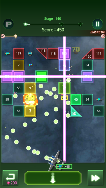 Bricks Shooter : STRIKERS ۱۹۴۵ - عکس برنامه موبایلی اندروید