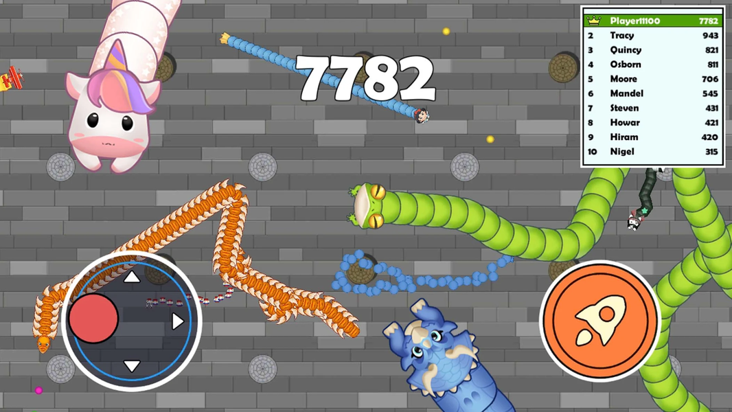 Sneak Snake-Slither Worm Game - عکس بازی موبایلی اندروید