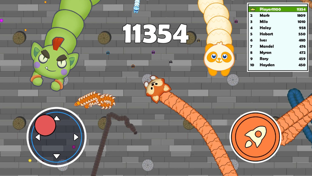 Sneak Snake-Slither Worm Game - عکس بازی موبایلی اندروید