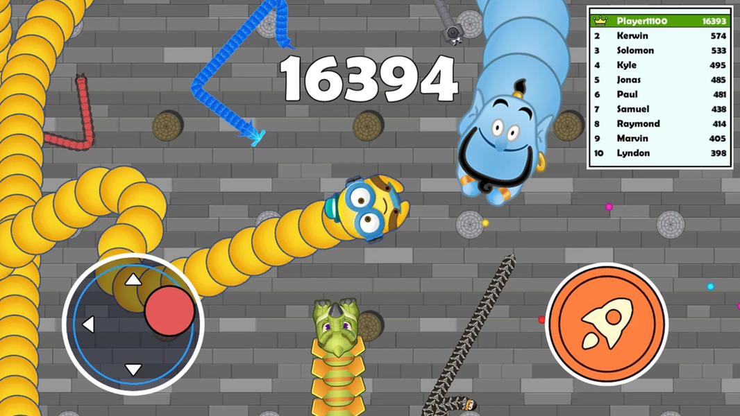 Sneak Snake-Slither Worm Game - عکس بازی موبایلی اندروید