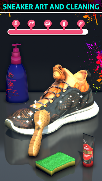 Sneaker Art 3d Sneak Shoe Game - Gameplay image of android game