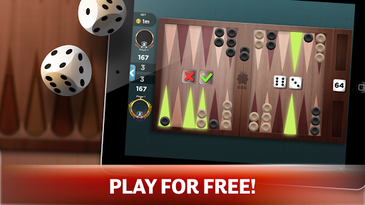 Backgammon - Offline Free Board Games - Gameplay image of android game