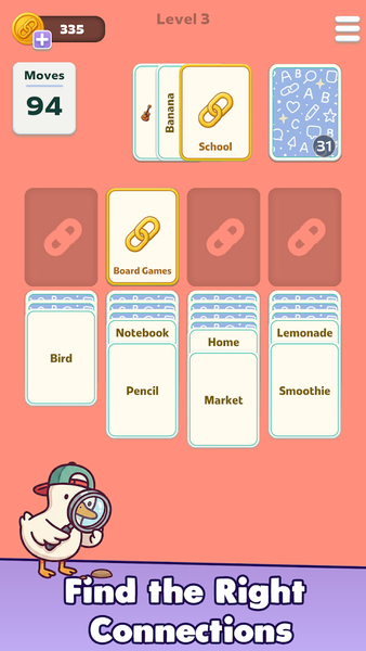 Solitaire Word Associations - Gameplay image of android game