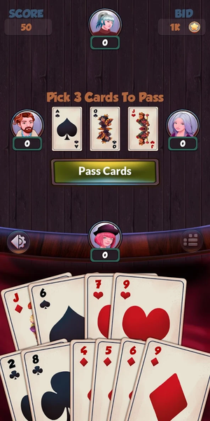 Hearts - Offline Card Games - عکس برنامه موبایلی اندروید