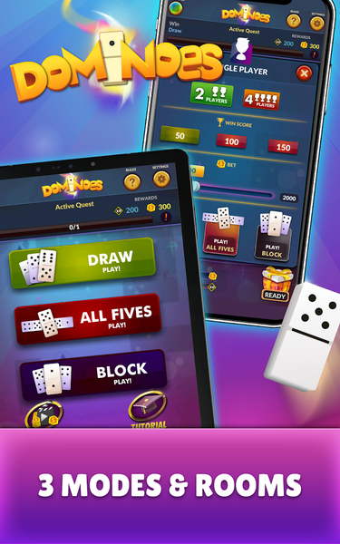 Dominoes - Offline Domino Game - عکس برنامه موبایلی اندروید
