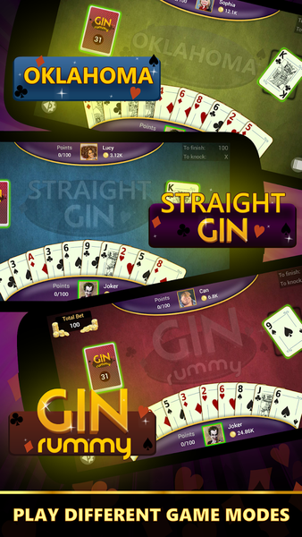 Gin Rummy - Offline Card Games - عکس برنامه موبایلی اندروید