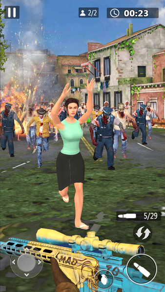 Sniper Zombie Survivor - Gameplay image of android game