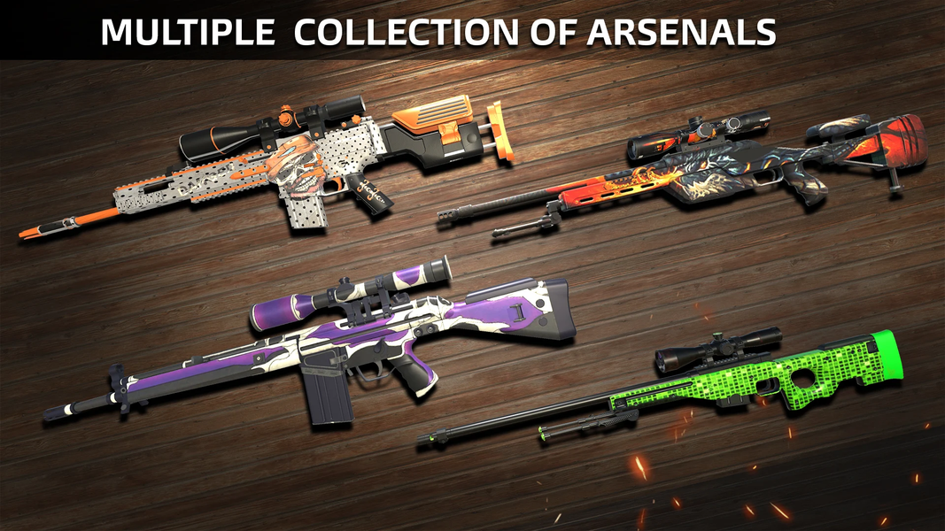 Sniper 3D Attack Shooting Game - Gameplay image of android game