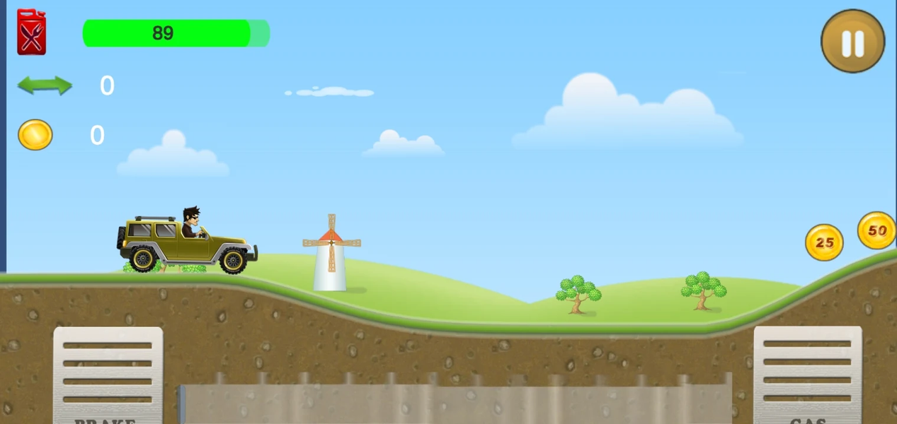 Racing Hills - Gameplay image of android game