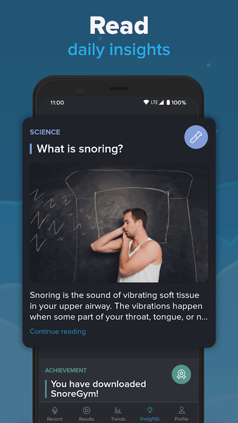 SnoreLab : Record Your Snoring - عکس برنامه موبایلی اندروید