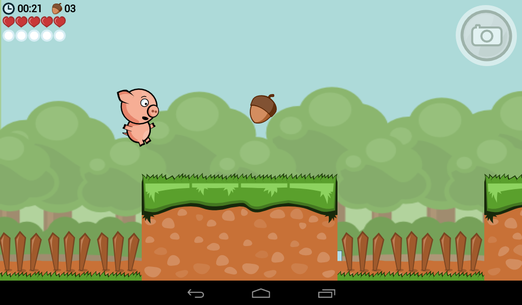 Crisp Bacon: Run Pig Run - Gameplay image of android game