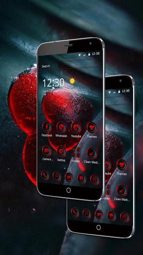 Snow Ice Love Heart Theme - Image screenshot of android app