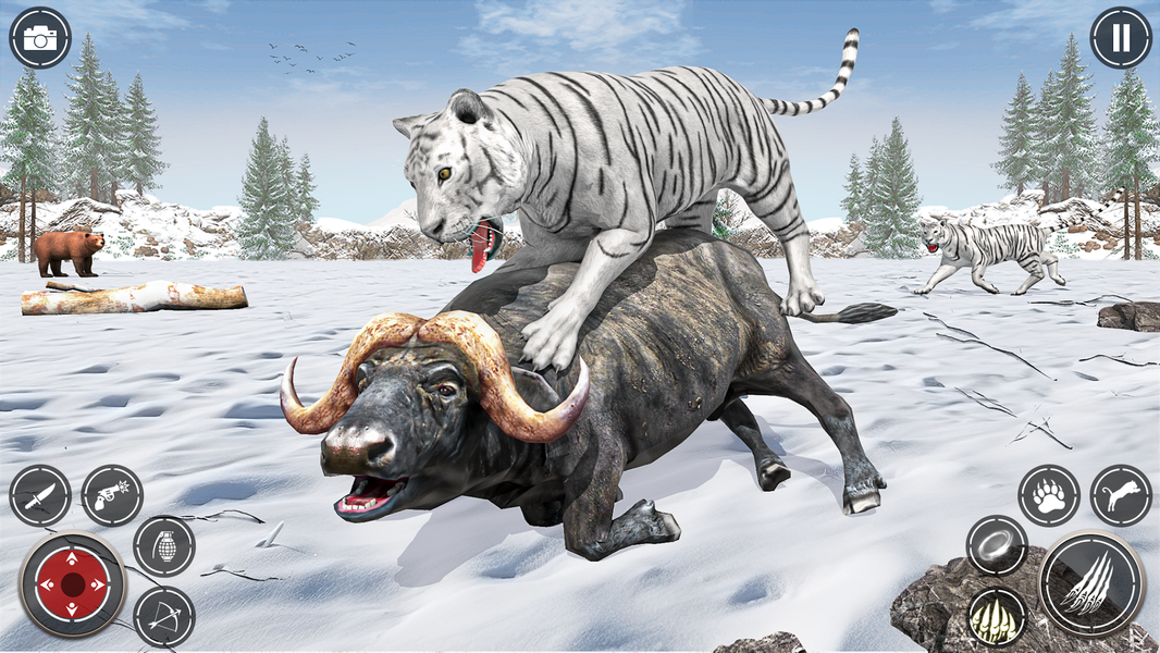 Snow Tiger Family Simulator ۳D - عکس بازی موبایلی اندروید