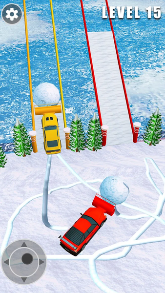 Snow Car Race! - Gameplay image of android game