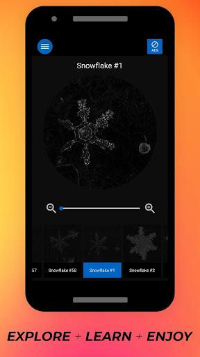 Snowflakes Under Microscope - Image screenshot of android app