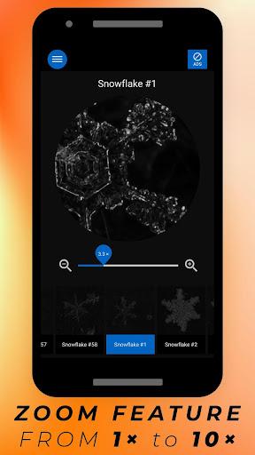 Snowflakes Under Microscope - Image screenshot of android app