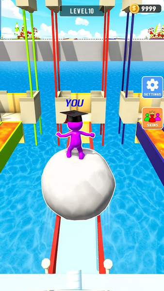 Snow Sprint: 3D Race Rush - Gameplay image of android game