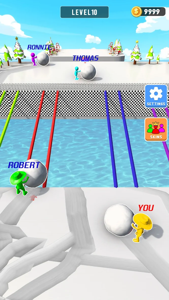 Snow Sprint: 3D Race Rush - Gameplay image of android game