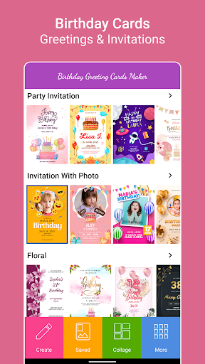 Birthday Greeting Cards Maker - Image screenshot of android app