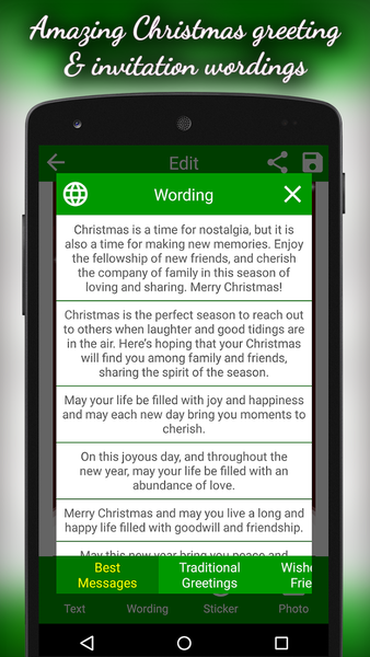 Christmas Greeting Cards - Image screenshot of android app