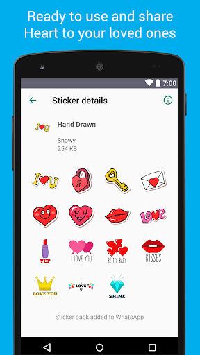 Love Stickers - WAStickerApps - Image screenshot of android app