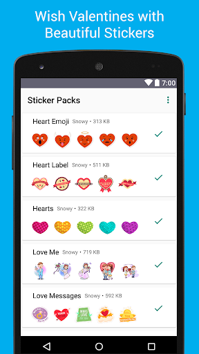 Love Stickers - WAStickerApps - Image screenshot of android app