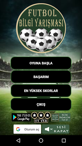 Futbol Bilgi Yarışması - Gameplay image of android game