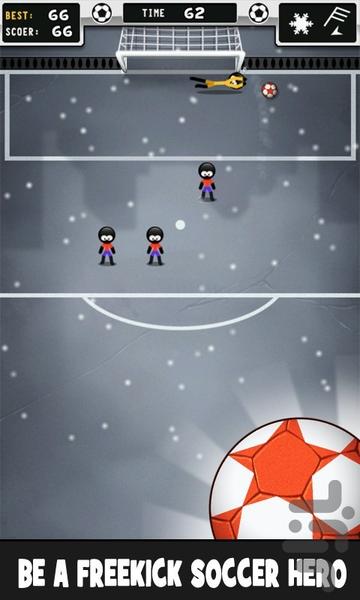 Stickman Free Kick - Gameplay image of android game