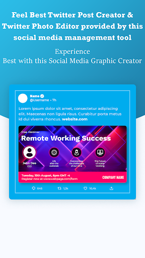 Social Media Post Maker - Image screenshot of android app
