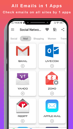 All Social Media & Social Network in One app - عکس برنامه موبایلی اندروید