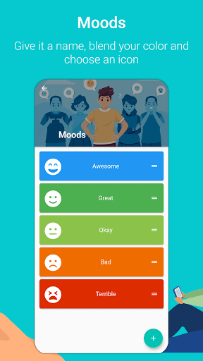 Moody Journal - Mood Diary, Mo - Image screenshot of android app