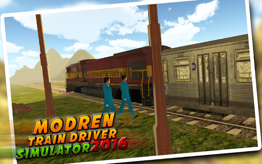 Modern Train Drive Sim 2016 - Gameplay image of android game