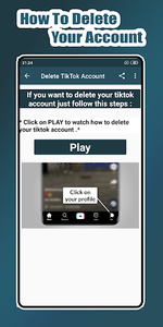 Delete My Account - Image screenshot of android app