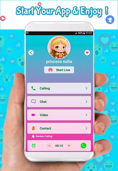 fake video call with princess - عکس برنامه موبایلی اندروید