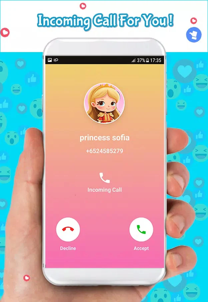 fake video call with princess - عکس برنامه موبایلی اندروید