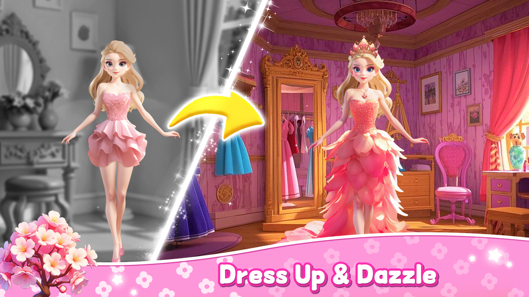 Blossom Bliss: Sort&Design - Gameplay image of android game