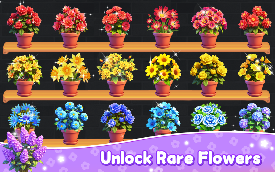 Blossom Bliss: Sort&Design - Gameplay image of android game