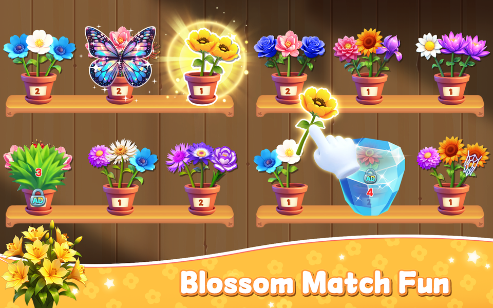 Blossom Bliss: Sort&Design - Gameplay image of android game