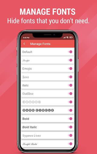 Aa Fonts: Fancy Font Keyboard - عکس برنامه موبایلی اندروید