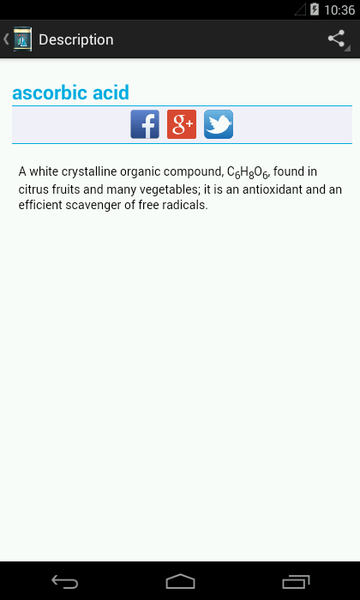 Chemistry Dictionary. Glossary - Image screenshot of android app