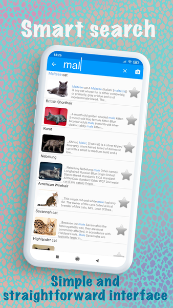 Cat breeds - Smart Identifier - عکس برنامه موبایلی اندروید
