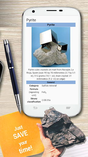 Minerals guide - Image screenshot of android app