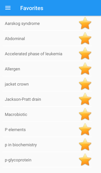 Medical Terminology Dictionary - Image screenshot of android app