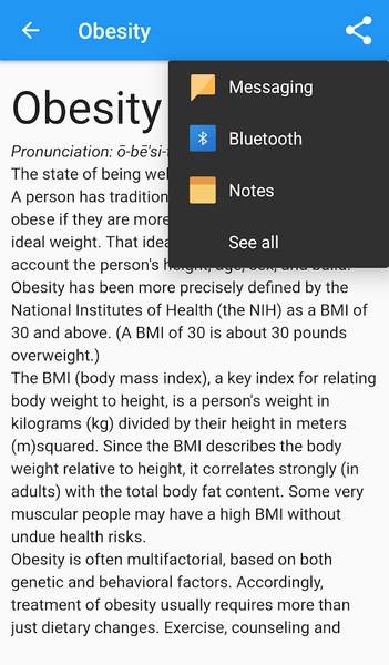 Medical Terminology Dictionary - Image screenshot of android app