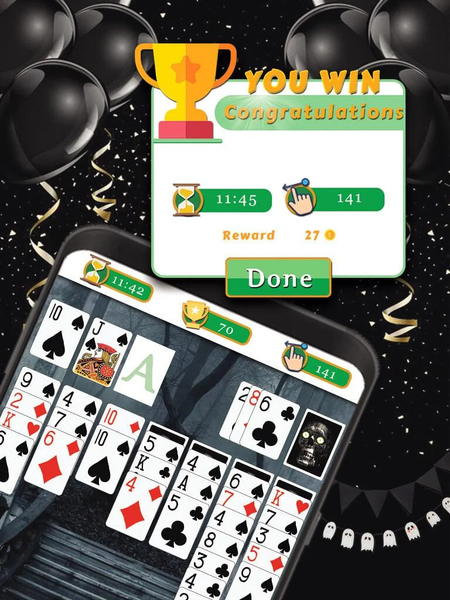 Ghost Solitaire - Gameplay image of android game