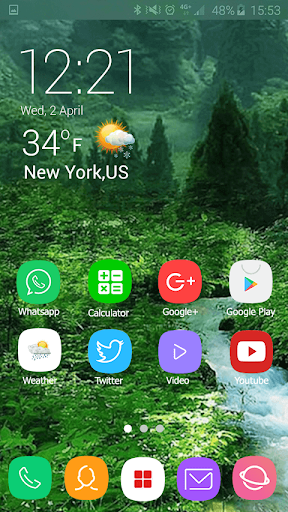 Theme for Samsung S8 Edge: Launcher for Galaxy s8 - Image screenshot of android app