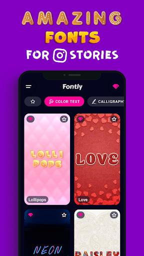 Add text on photo Fonts - Image screenshot of android app