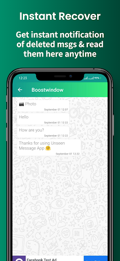 Unseen - No Last Seen Message - Image screenshot of android app